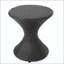 Table d'appoint en osier avec cadre en fer