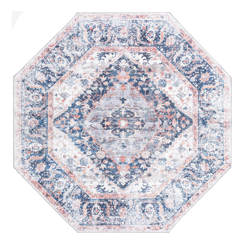 Nycholas Oriental Indoor Rug, Octagon 7'10" x 7'10"