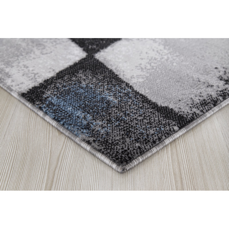 Tapis gris Chapp, Rectangle 1 pi 10 po x 3 pi