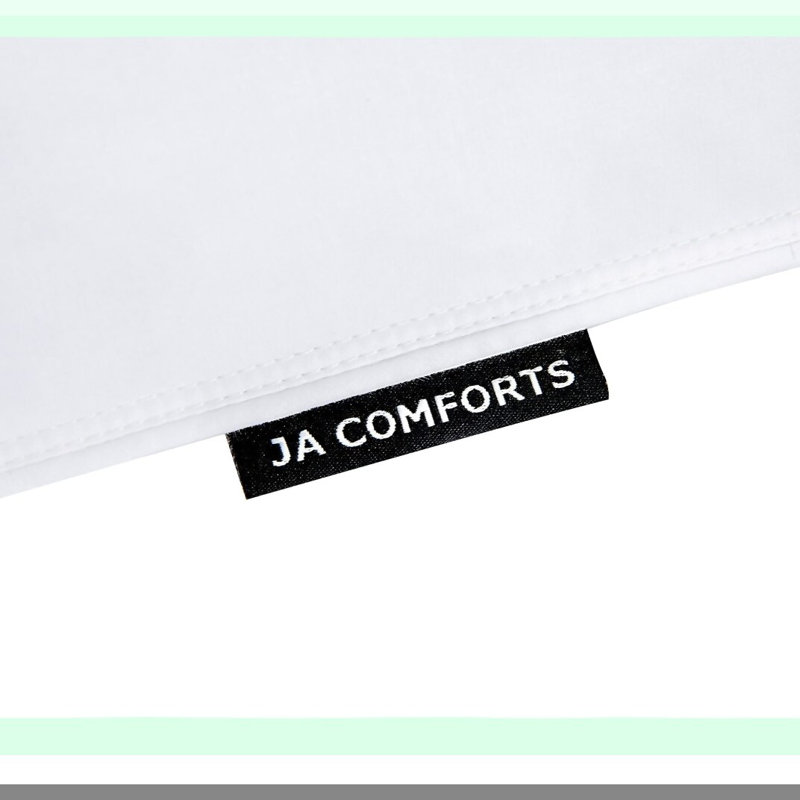 Luxury Down Comfort Pillows - 2 Pack Standard/Queen Size - High Fill Weight, 600 TC, Double-Layer Downproof Fabric, 10% Duck Down, Cotton Cover - White Sleep Pillows