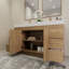 Ensemble de meuble-lavabo double 60 "avec tiroirs et portes 60"-70381297