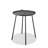 25" Gray Stainless Steel Round End Table