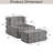 Upholestered Accent Chair With Ottoman-2083805654