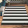 Salley 0.25" H Hand-Woven Striped Indoor / Outdoor Area Rug 