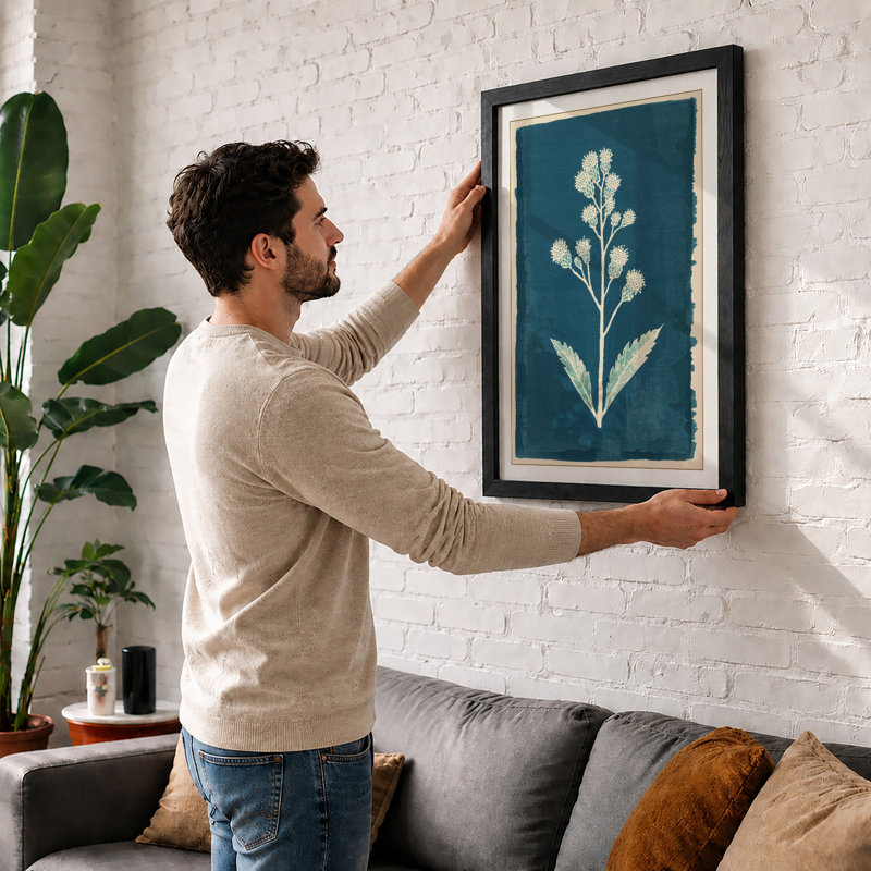 Specimen Study Botanical - Framed Print, Black, A3 - 42.0 x 29.7 cm