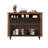 Retro Black Solid Wood Accent Cabinet-906890253