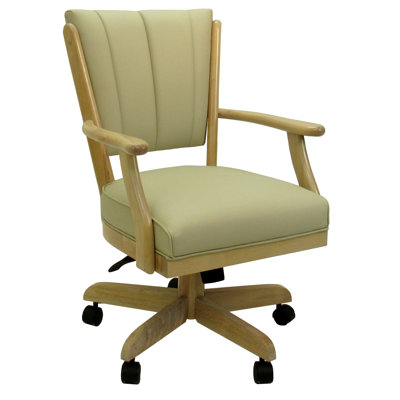 Slavin Classic Caster Solid Wood Dining Chair - Ocean Beige - Ct