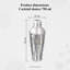 Buckingham Stainless Steel Cocktail Shaker with Hammered Effect-712501534