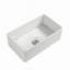 Évier de cuisine en argile réfractaire L 36 po x l 20 po avec grille et crépine Fireclay