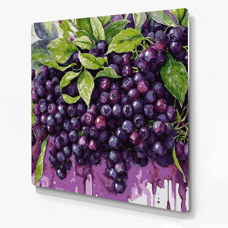 Art mural en métal «Fruit Marionberry», H 32 po x l 32 po