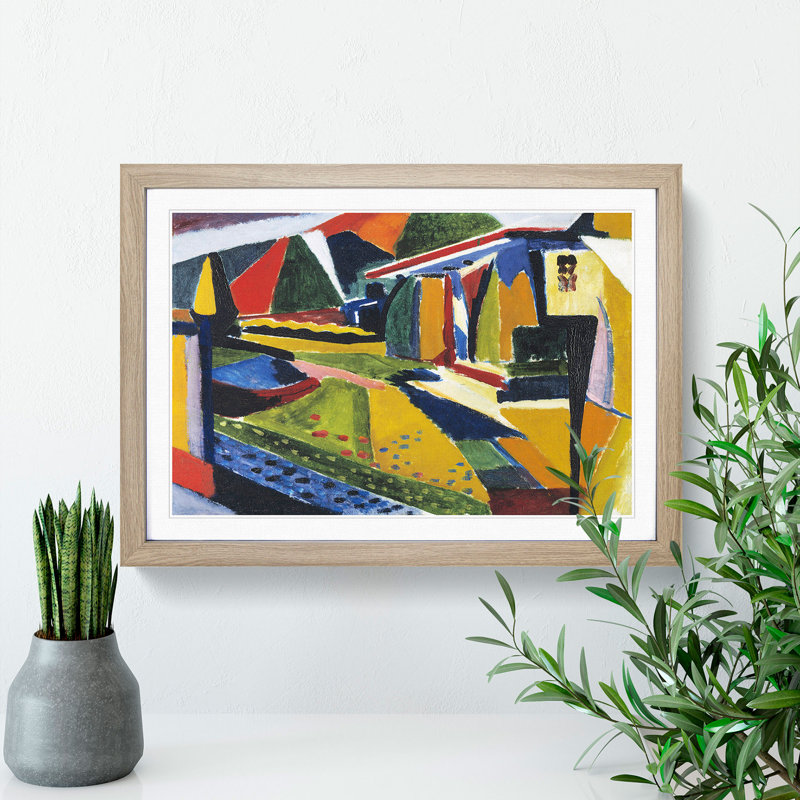Home Garden Vol.1 by Henry Lyman Sayen - Framed Print, 27cm H x 36cm W x 2cm D, Oak Framed