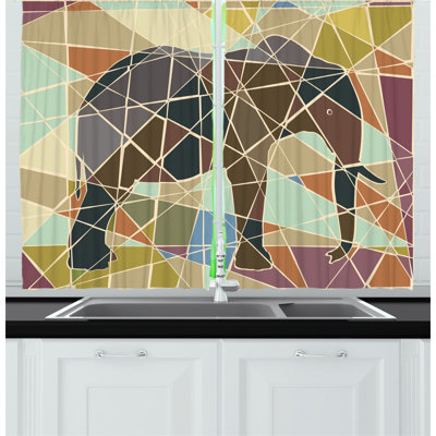 Pointed Kitchen Curtain