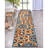 Dickenson Cabo Floral Machine Made Power Loom Polypropylene Indoor Area Rug in Gold/Orange/Blue-70374732