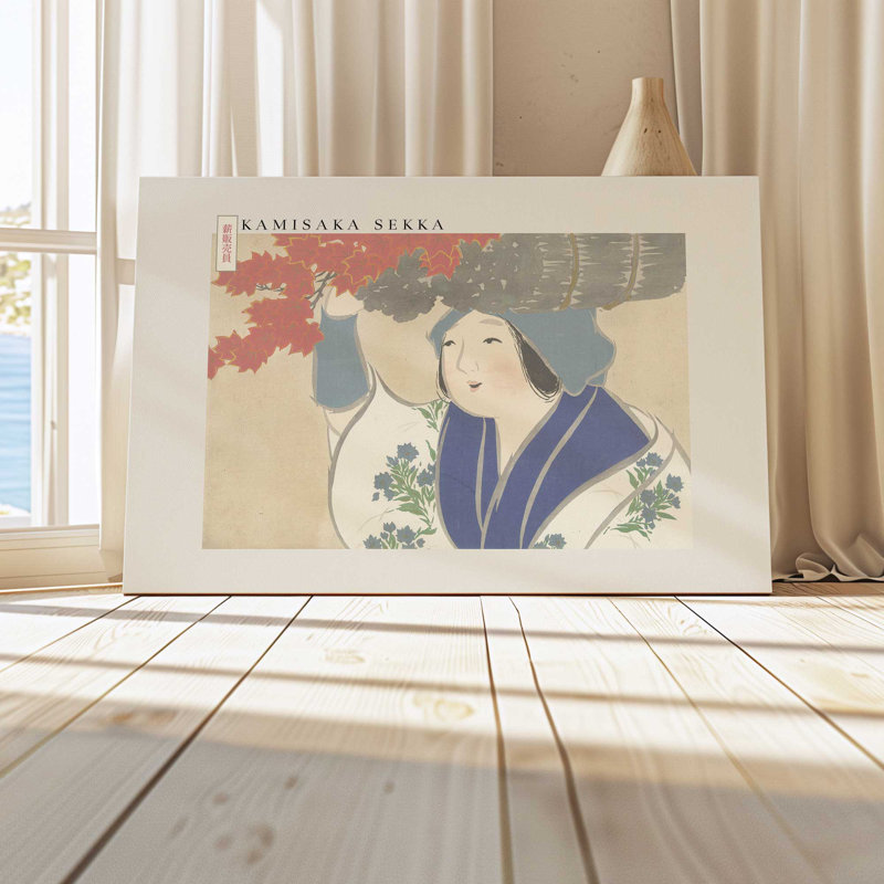 Un vendeur d'érable par Kamisaka Sekka, H 12 po x l 18 po, Toile tendue, Ne s’applique pas