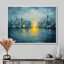 «Urban Pulse Of Dreaming Cityscape I», reproduction d'art sur toile