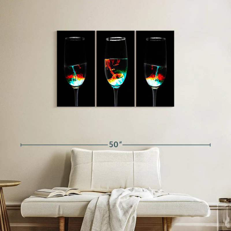 Yarlin Glowing Drinks, 24" H x 38" W