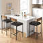 Ensemble de 2 tabourets de bar avec repose-pieds et tabourets de bar avec dossier 25,5 po-1063025202
