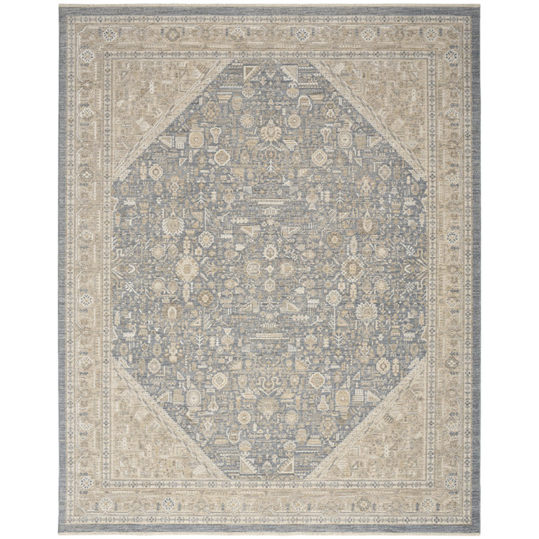 Hemington Ivory Blue Vintage Indoor Rug