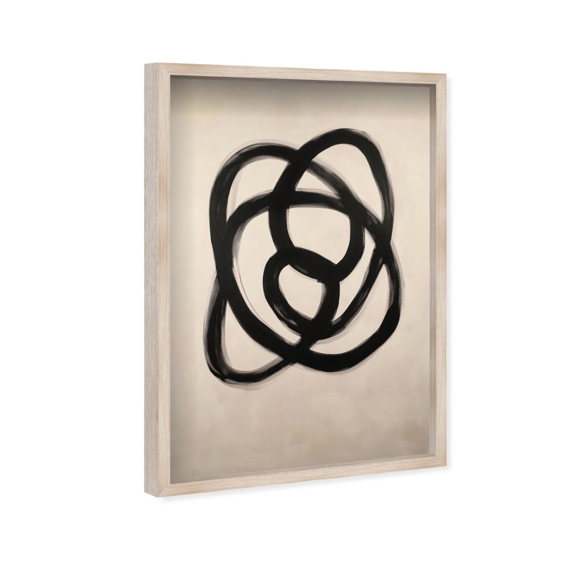 Oliver Gal Urban Mirage III Abstract - Luxury Shadowbox Framed Wall Art, Cream, 26" H x 18" W