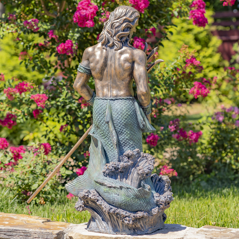 Statue de jardin Elesio, Bronze antique