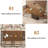 Dining Table with 2 Drawers, Modern Farmhouse Rectangular Kitchen Table for 6, Long Dining Room Tables with Led Strip for Kitchen Living Room (Black& Rustic Brown)-232811559