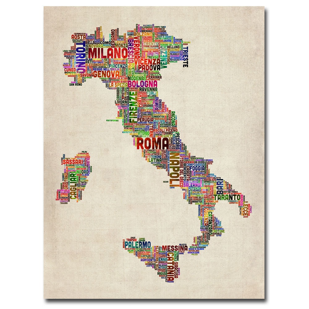 'Italy II' by Michael Tompsett Graphic Art Trademark Fine Art 