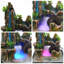 Fontaine en résine Adstalliya avec lumière