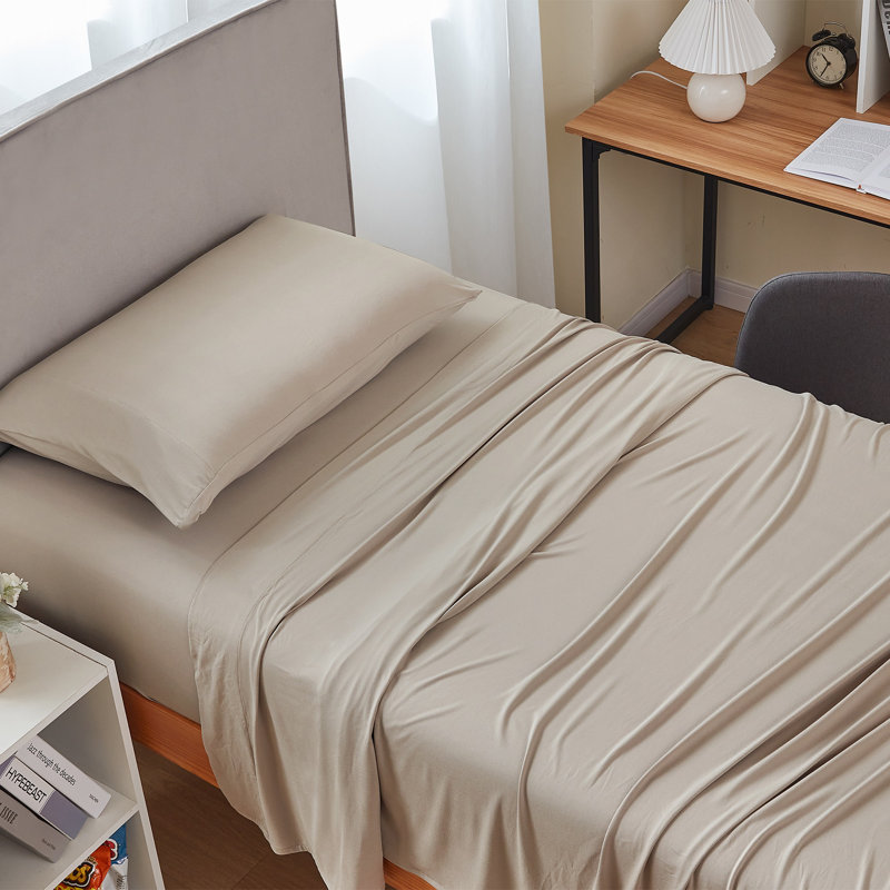 Ensemble de draps Better Than Butter Coma, Beige, Simple TG + 1 taie d'oreiller