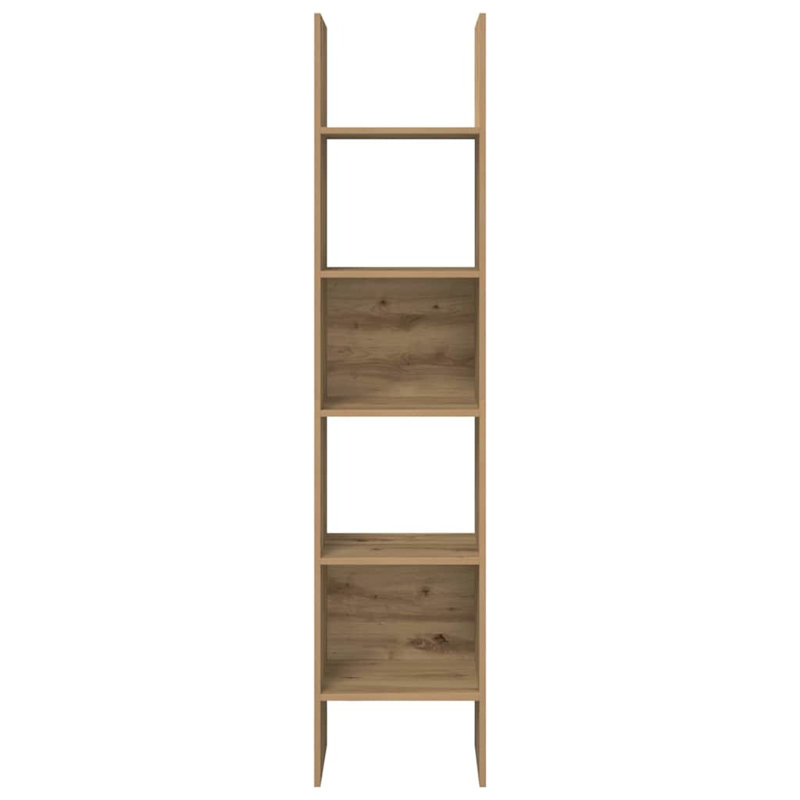 Book Cabinet Chipboard Standing Shelf Rack, Brown, (5 Shelves) 180cm H x 40cm W x 35cm D