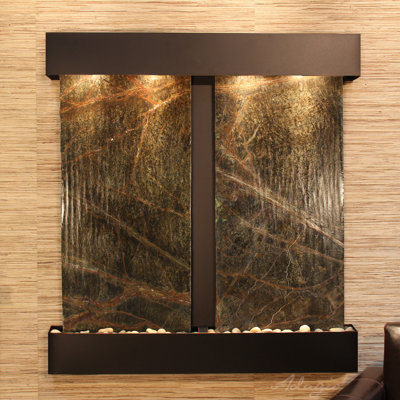 Aspen Falls Wall Fountain with Light