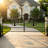 20FT x 7FT Heavy-Duty Bi-Parting Iron Gate – Galvanized Steel Driveway Entrance Gate  (Tree Flower)-134895504
