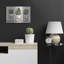 «White Pots on Stands I» par Cindy Jacobs, art mural en métal, 24 po x 16 po-1840446538