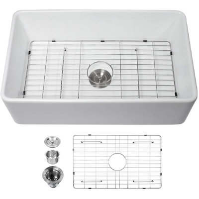 30'' L Single Bowl Ceramic Kitchen Sink