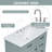 36" Bathroom Vanity with Sink, Ceramic Sink, 2 Tip-out Drawers, Soft Close Door Hinges-108804097