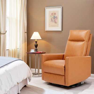 Recliner Chair, Swivel Rocking, Glider Rocker Recliner, Nursery Chair With Footrest For Living Room