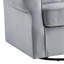 Fauteuil coulissant gris en tissu avec pivot