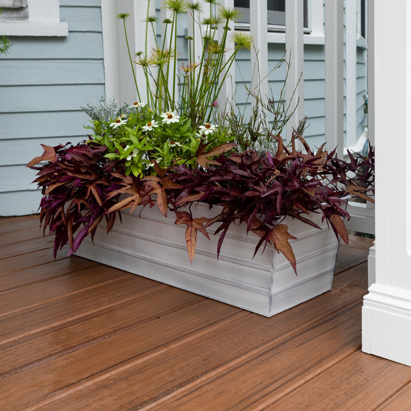 Drennon Handmade Window Box Planter, Cape Cod White