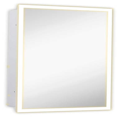 Ebern Designs Lablanc 16'' W 26'' H Recessed Frameless Medicine