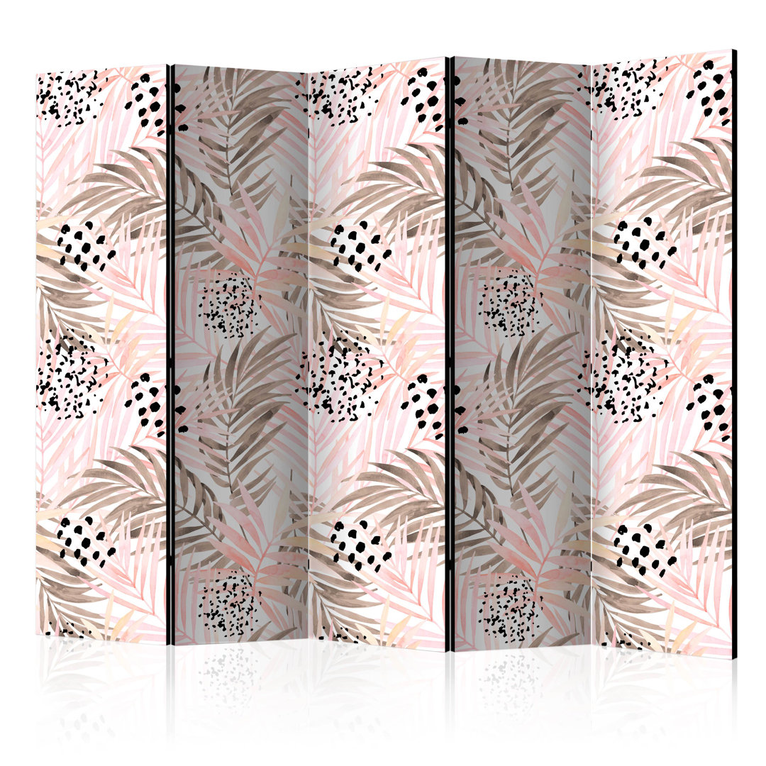225cm W x 172cm H 5 - Panel Acoustic Room Divider Folding Room Divider