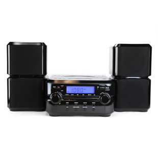Emerson ES-4001 Bluetooth CD Microsystem, Black