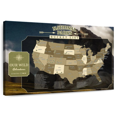 National Parks Push Pin Hobby Milstead I