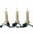Kurt Adler Indoor UL 10-Light Clip-On White Candles Light Set, 9ft