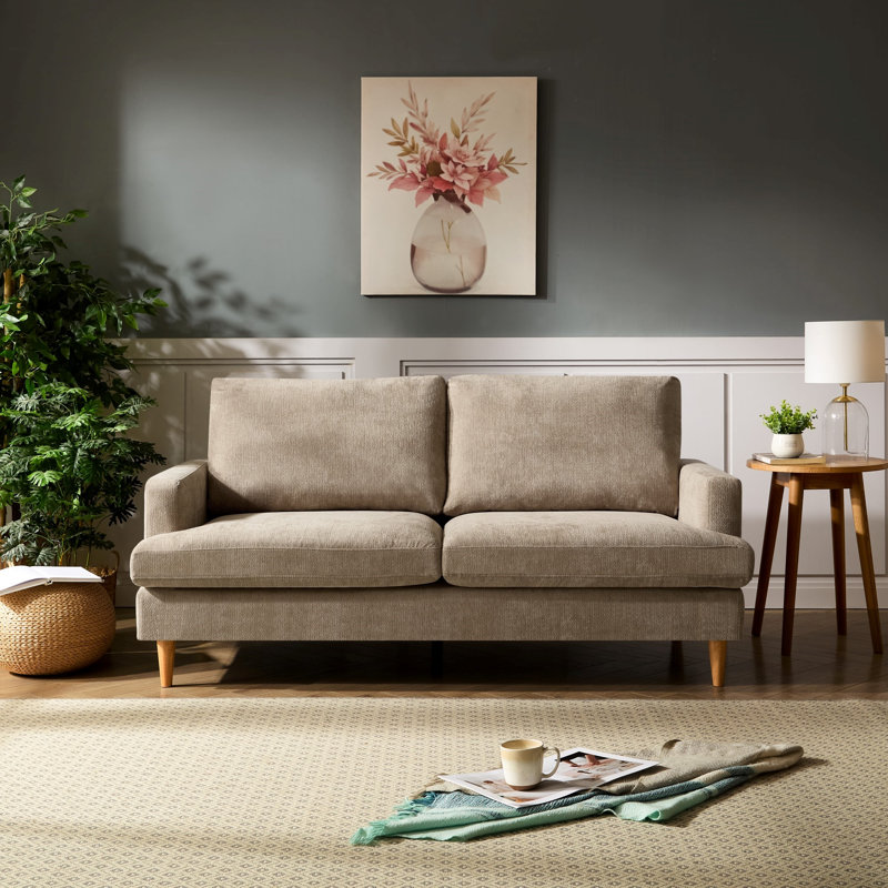 2 Seater Sofa, 3, Brown
