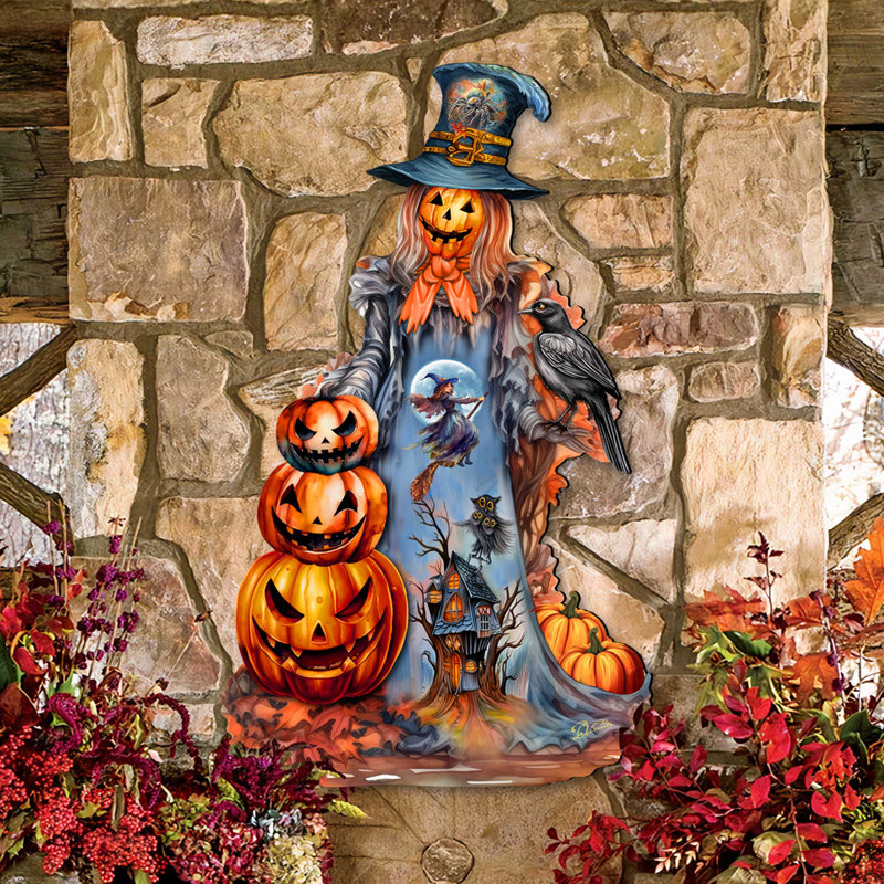 Décoration de porte d'Halloween citrouille des Fêtes par Debrekht