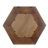 18.5" X 18.5" Hexagon Mirror With Solid Wood Frame, Wall Decor For Living Room Bathroom Hallway-1654993871