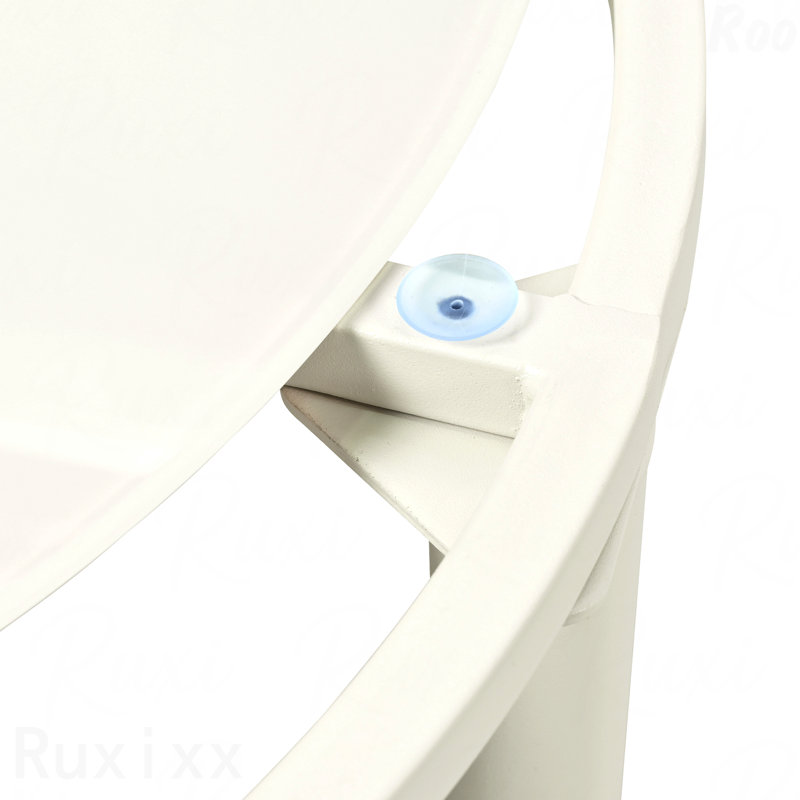 Canapé modulaire d'extérieur demi-lune 8 pièces Beige, Coussin blanc / cadre brun