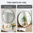 30 Inch Round Black HD Accent Mirror with Aluminum Alloy Frame Shatterproof Film Bathroom Vanity Mirror-545771965-545771967