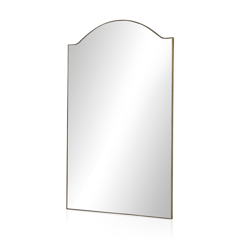 Jacques Arch Metal Mirror, Antique Brass