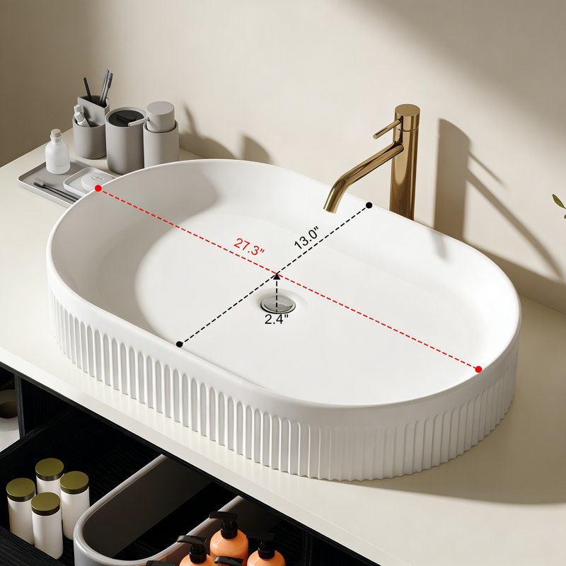 Meuble-lavabo mural moderne 40 po avec meuble-lavabo flottant en céramique massif