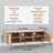 Daileny Rattan TV Stand, Boho TV Cabinet for 55 inch TV-1160369531